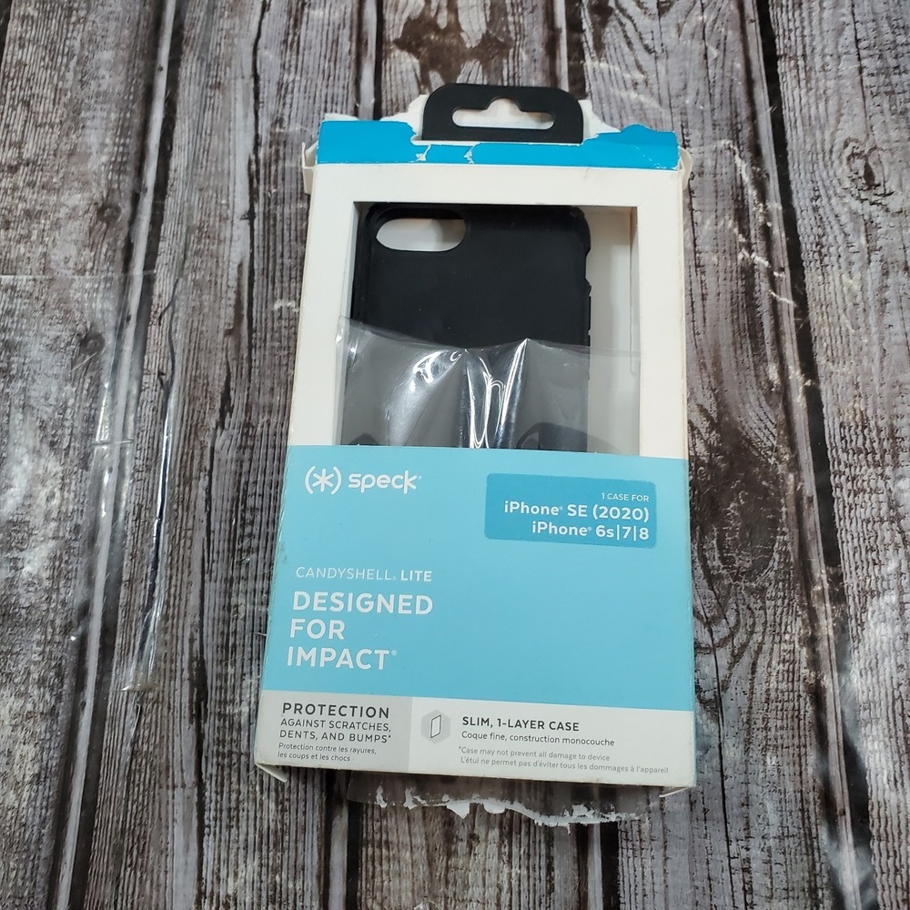 Speck Candyshell Lite Case Black for iPhone SE 2020 iPhone 6s/7/8
